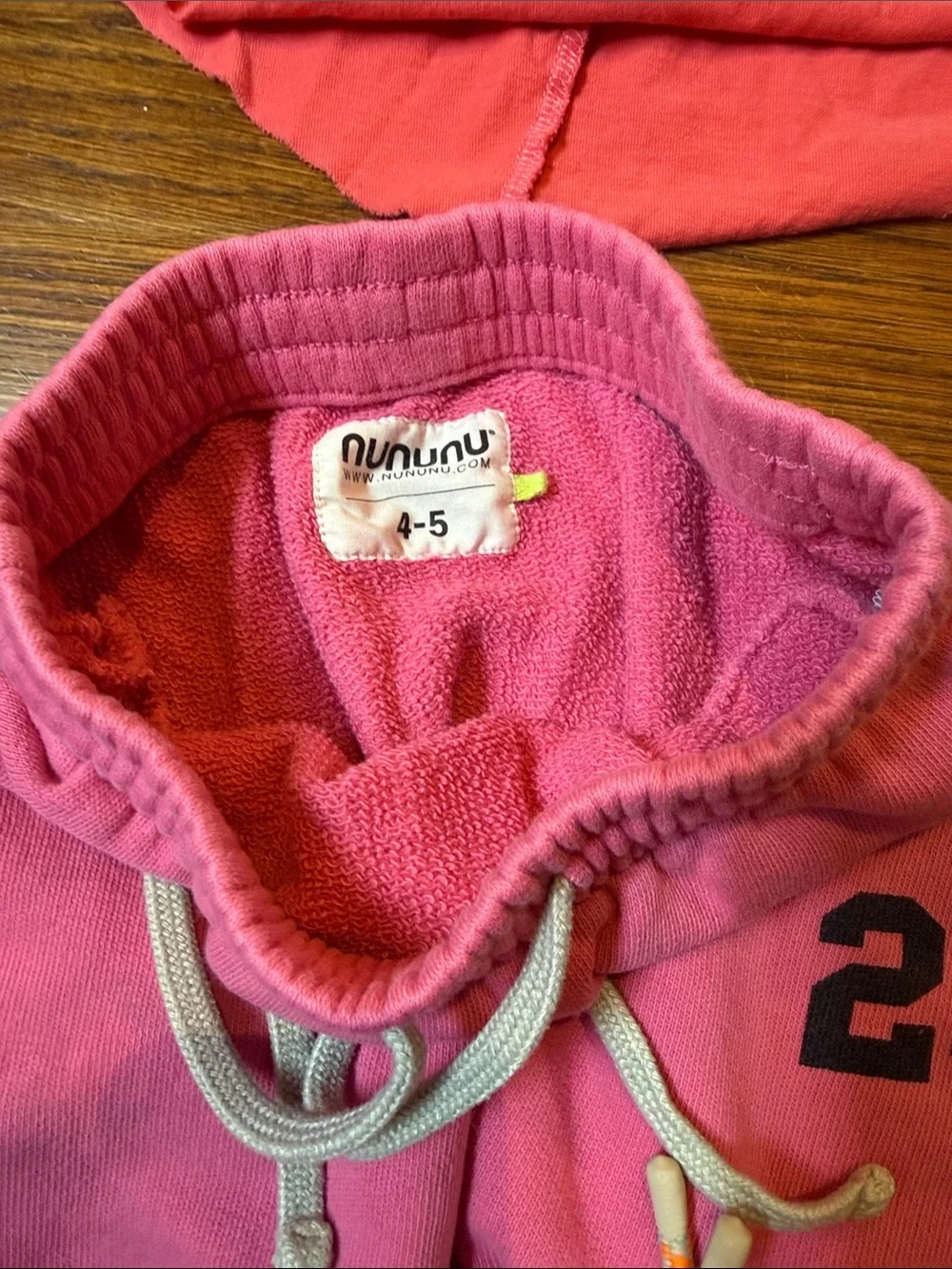 Nununu ombré pink set 4T / 5T